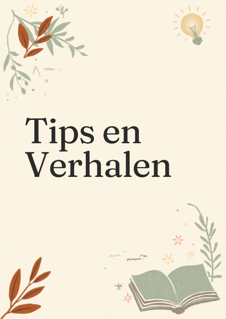 Tips en verhalen decoratieve blogbanner